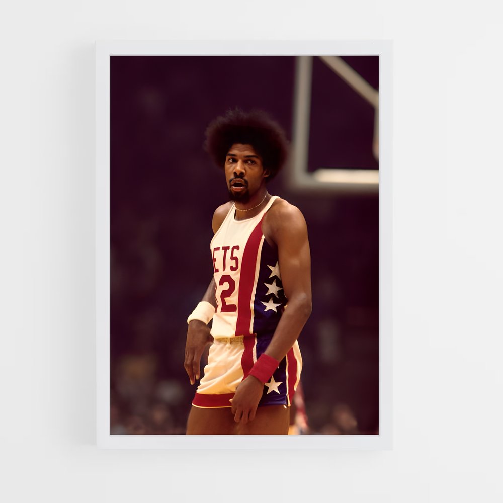 Poster Julius erving parquets – affiche Basketball (vue 3)